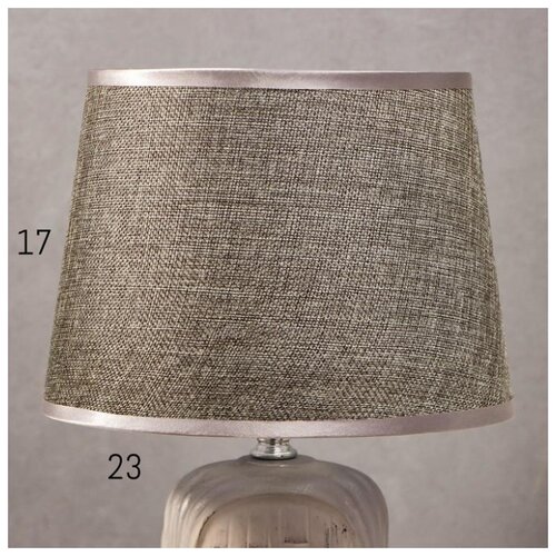 фото Лампа настольная risalux е14, 40 вт, серый, 22*22*36 см