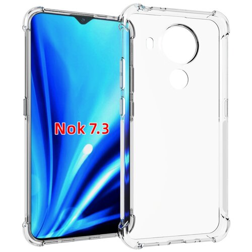 фото Прозрачный противоударный силиконовый чехол для nokia 5.4 с усиленными углами 100gadgets