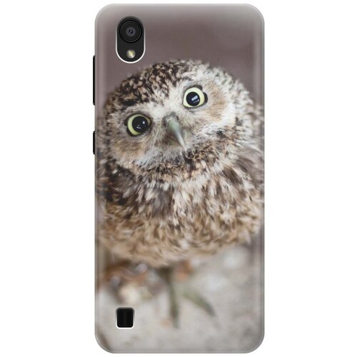 фото Cиликоновый чехол на zte blade a5 (2019) / зте блейд а5 2019 с принтом "удивленная сова" gosso