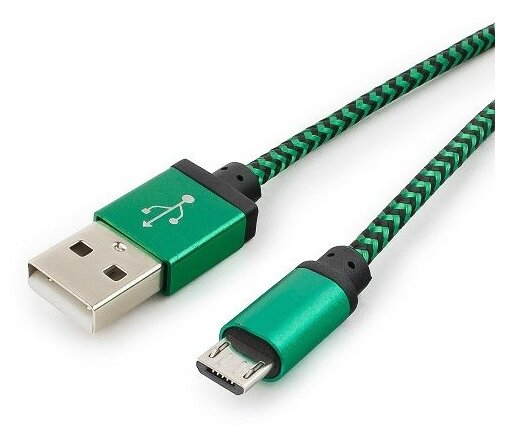 Кабель Gembird "Cablexpert " USB2,0 USB A-microB, серебр,-черный (1,0м) - фото №4