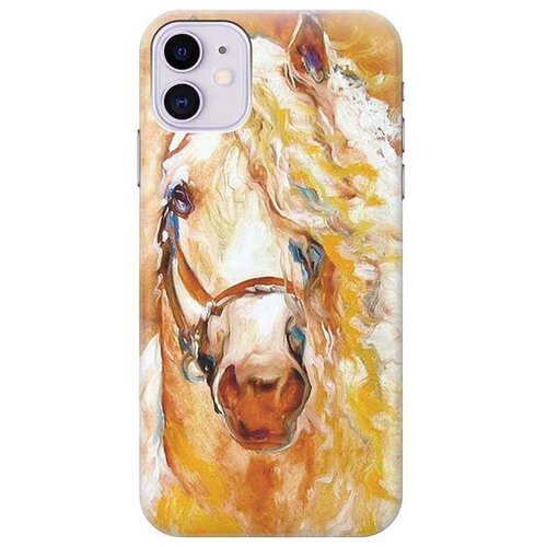 фото Чехол - накладка artcolor для apple iphone 11 с принтом "золотистая грива" re:pa