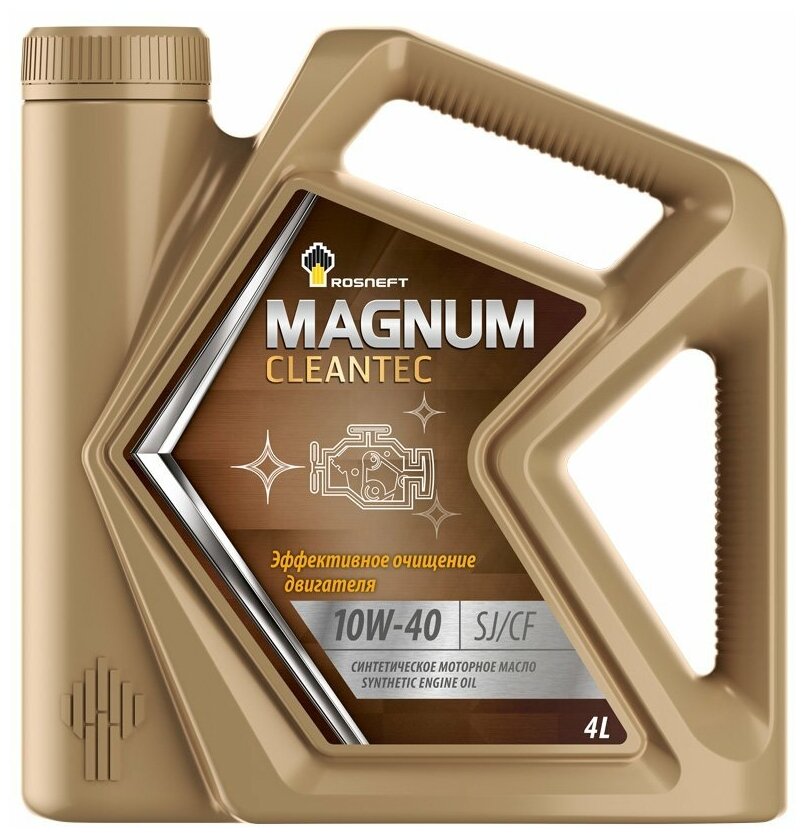 Синтетическое моторное масло Роснефть Magnum Cleantec 10W-40