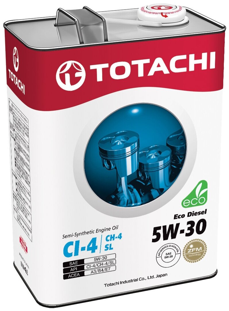 Моторное масло TOTACHI Eco Diesel CK-4/CJ-4/SN 5w30 4L E2204