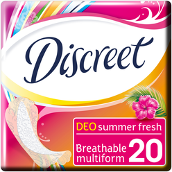 Discreet прокладки ежедневные Deo Summer Fresh Multiform, 20 шт.