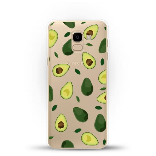 фото Силиконовый чехол узор из авокадо на samsung galaxy j6 (2018) andy & paul