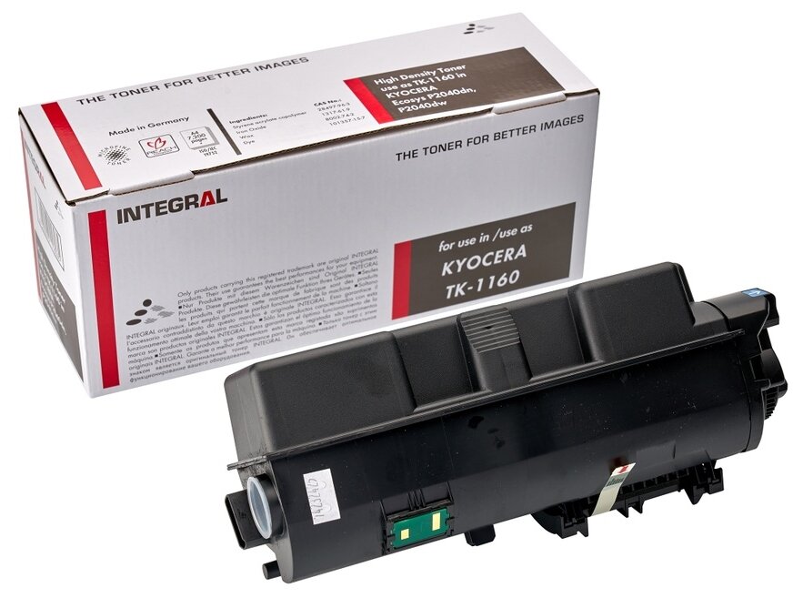 Картридж Integral TK-1160 для Kyocera-Mita M2040dn M2540dn M2640idw P2040dn P2040dw P2235dn P2235dw черный 7200стр