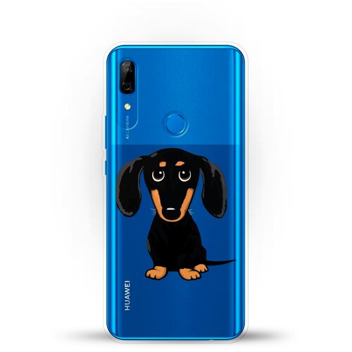 фото Силиконовый чехол черная такса на huawei p smart z andy & paul