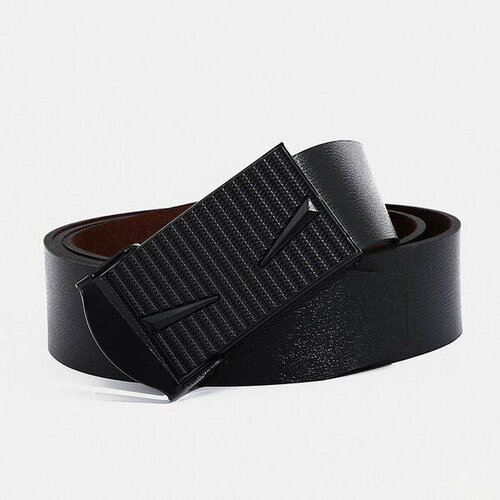 фото Ремень сима-ленд, размер 120, черный сима-лэнд