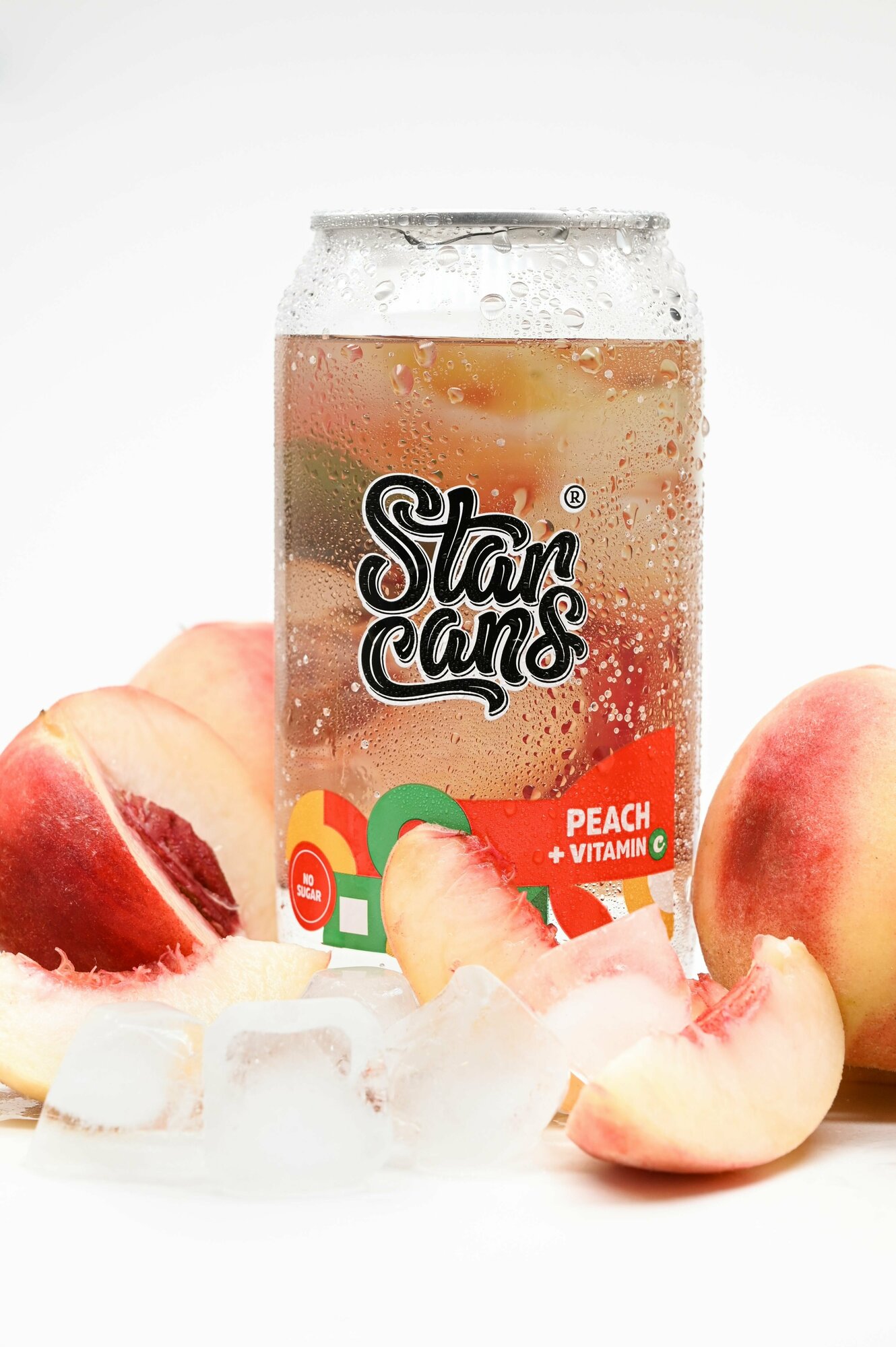 Освежающий газированный Напиток СтаркансДринкс со вкусом Персика с витаминами 6 шт по 350 мл - фотография № 4