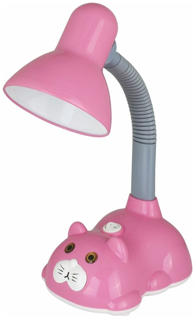 Лампа детская Camelion Smart KD-385 C14, E27, 40 Вт, цвет арматуры: серый, цвет плафона/абажура: серебристый