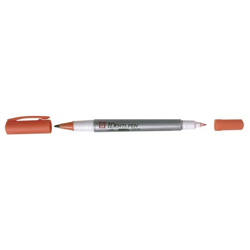 Купить Двухсторонний маркер Sakura Identi-Pen, 0, 4 - 1, 0 мм, оранжевый