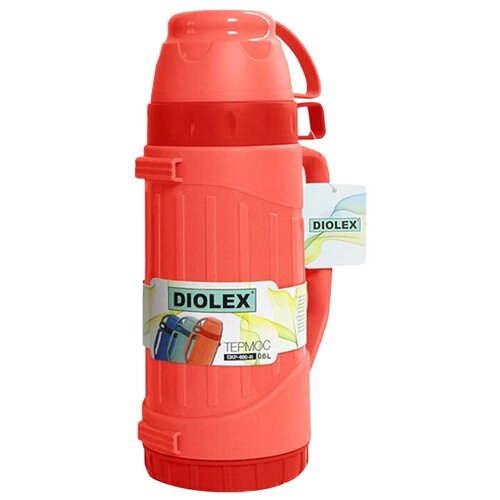 Классический термос Diolex DXP-1000-1, 1 л, красный