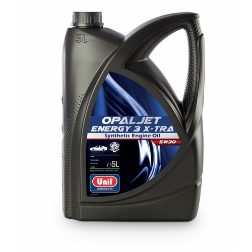 Синтетическое моторное масло UNIL Lubricants Opaljet Energy 3 X-TRA 5W-30, 5 л