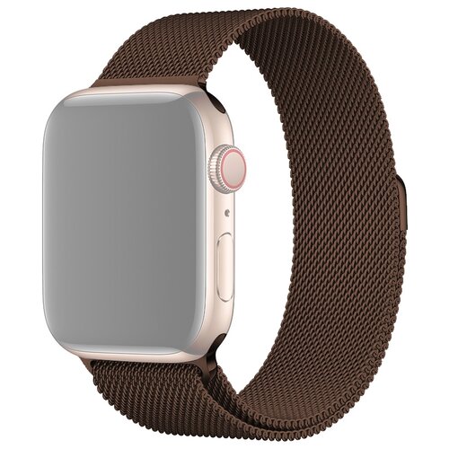 фото Ремешок для apple watch 1-6/se миланская петля 42/44 мм innozone - коричневый (apwtms42-28)