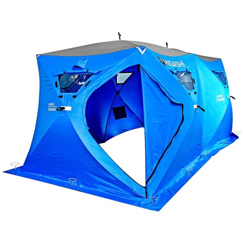 фото Палатка higashi double pyramyd синий