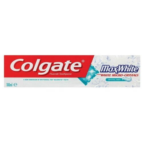 Зубная паста Colgate Max White, с отбеливающими пластинками, 100 мл