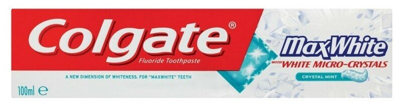 Зубная паста Colgate Max White, с отбеливающими пластинками, 100 мл