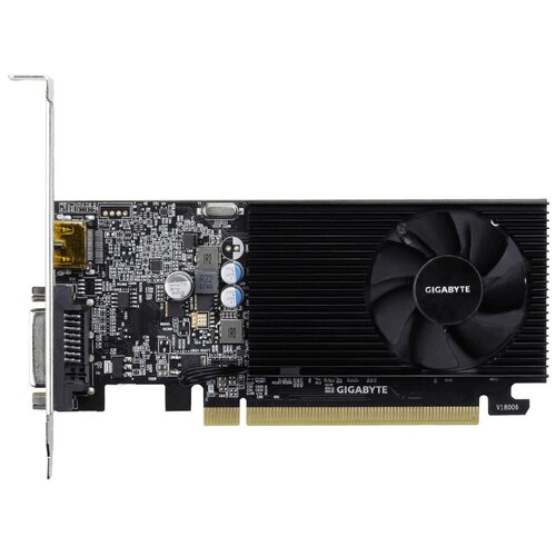 Видеокарта Gigabyte PCI-E GV-N1030D4-2GL nVidia GeForce GT 1030 2048Mb 64bit DDR4 1177/2100 DVIx1/HDMIx1/HDCP Ret low profile