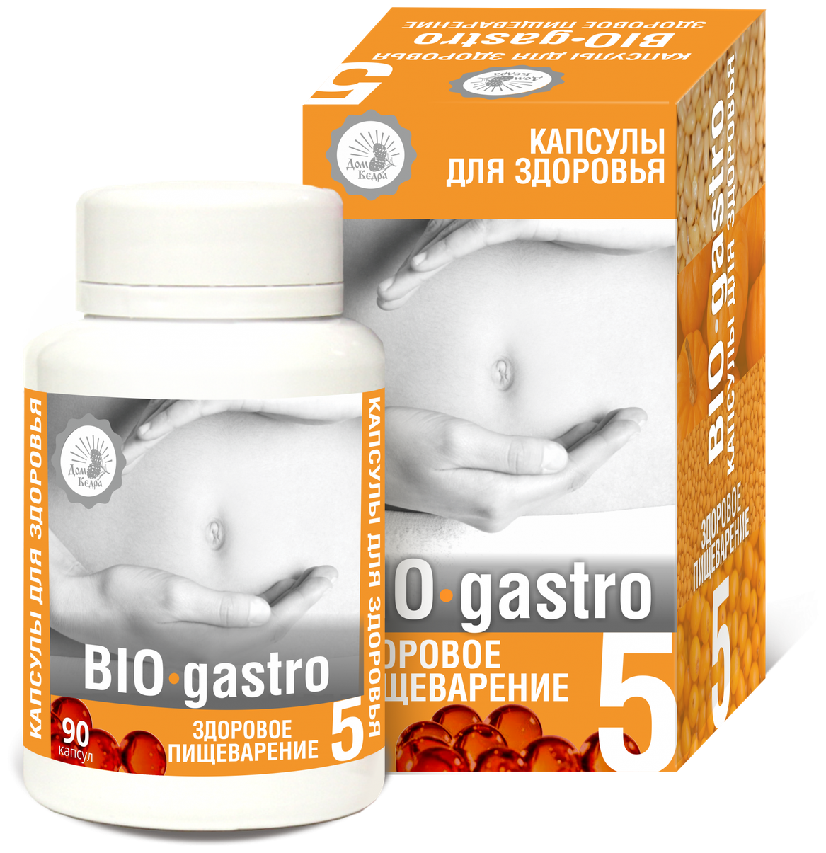 Масло Дом кедра BIO-Gastro Здоровое пищеварение, 90 шт.