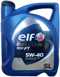 Синтетическое моторное масло ELF Evolution 900 FT 5W-40, 5 л