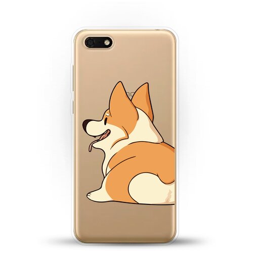 фото Силиконовый чехол корги на huawei y5 prime (2018) andy & paul