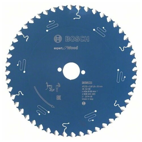 фото Пильный диск по дереву expert for wood 235x30x2.8/1.8x48t bosch 2608644065