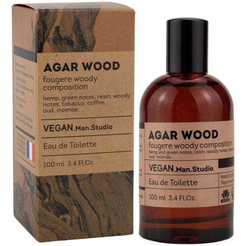 Туалетная вода мужская Vegan Man Studio Agar Wood, 100 мл туалетная вода мужская vegan man studio great adventure 100 мл