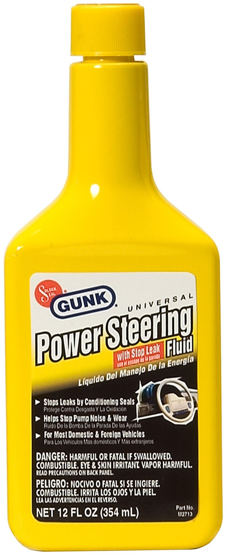 Жидкость Гидроусилителя Gunk Power Steering Fluid M2713 354 Мл M2713 Gunk арт. M2713