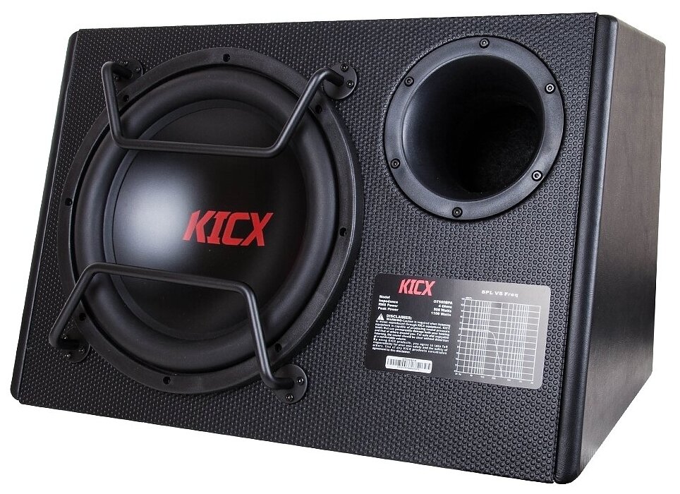 Сабвуфер автомобильный Kicx Gt500bpa 500Вт активный (30см/12"") Kicx Gt500bpa .