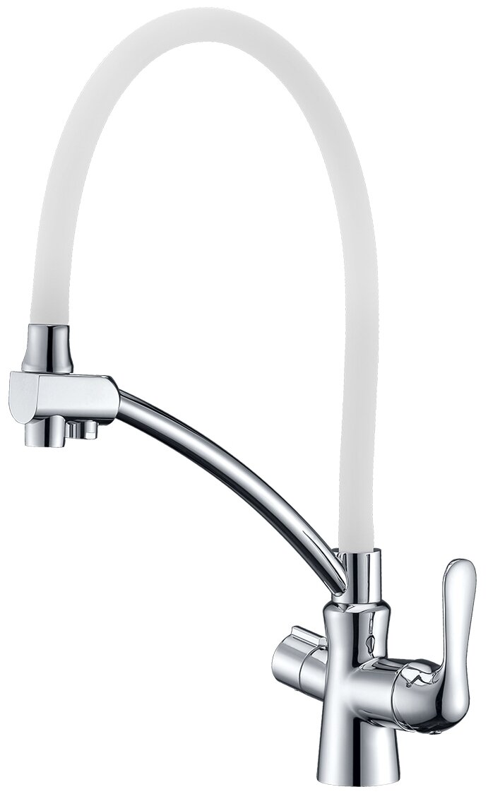 Смеситель Lemark Comfort LM3070C-White для кухни с подключением к фильтру с питьевой водой