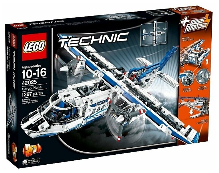 Конструктор LEGO Technic 42025 Грузовой самолет, 1297 дет.