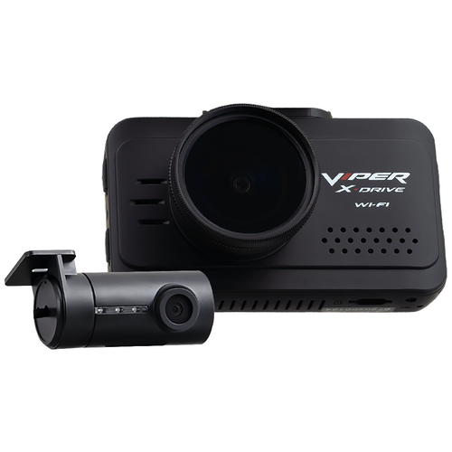 Видеорегистратор VIPER X-Drive Wi-FI Duo c салонной камерой, 2 камеры, GPS, ГЛОНАСС, черный