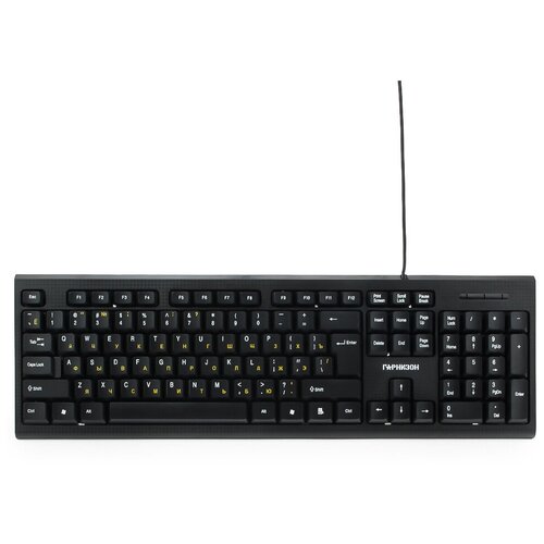 Клавиатура гарнизон GK-120 черный, карбон