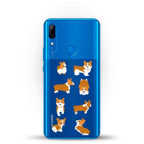 фото Силиконовый чехол 8 корги на huawei p smart z andy & paul