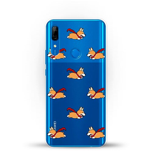 фото Силиконовый чехол корги с шарфом на huawei p smart z andy & paul