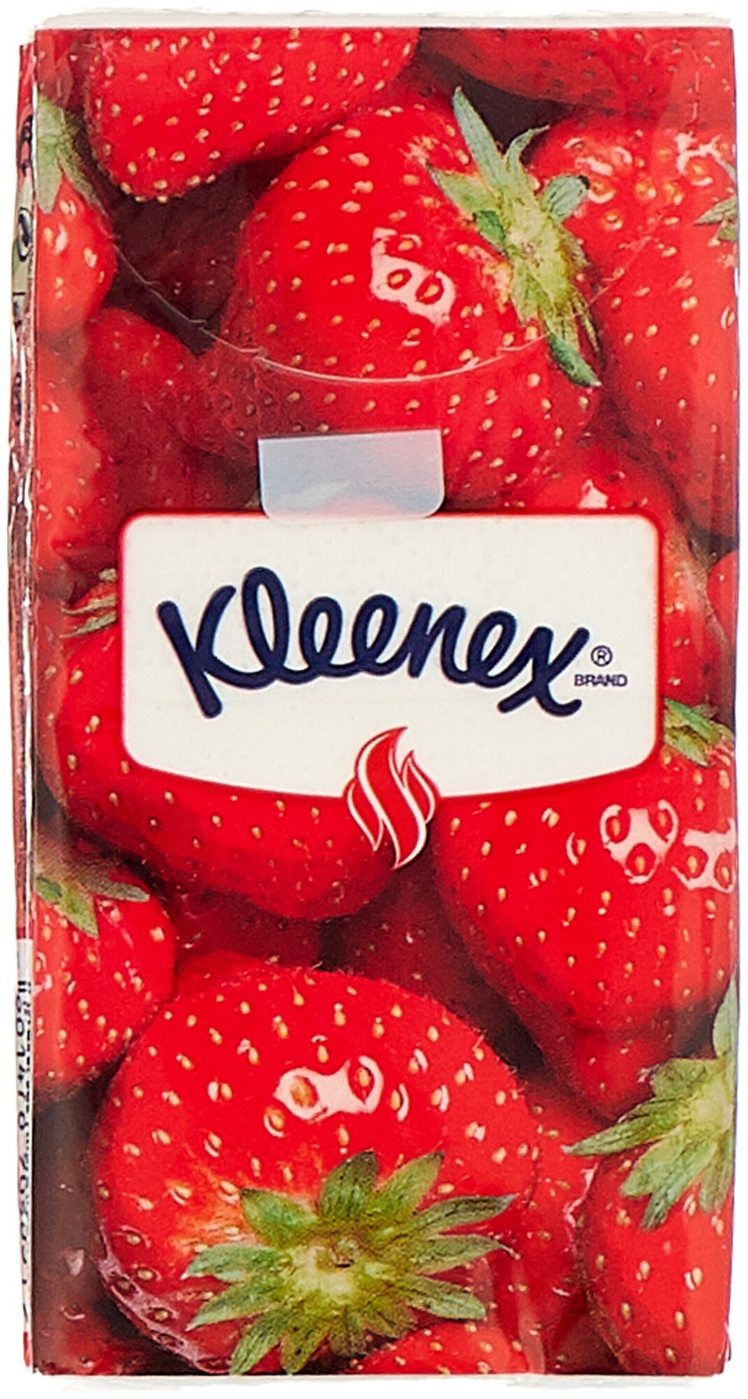 Носовые платочки Kleenex Клубника, 10 уп х 10 шт. - фото №3