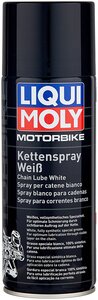 Смазка для мототехники LIQUI MOLY Motorbike Kettenspray weiss 0.4 л 0.405 кг