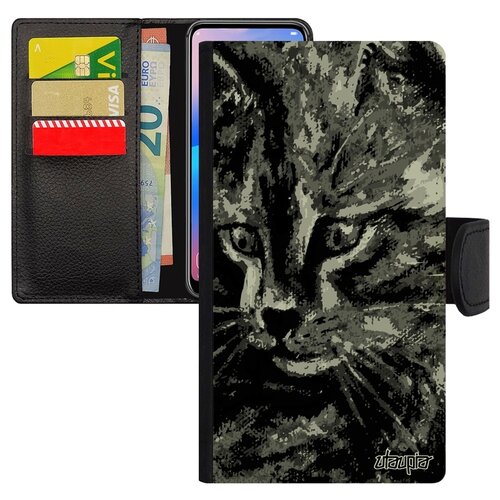 фото Чехол книжка на смартфон samsung galaxy s10e, "котенок" маленький кот utaupia