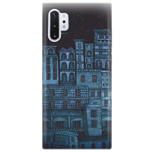 Чехол - накладка ArtColor для Samsung Galaxy Note 10+ с принтом Ночь над городом чехол накладка artcolor для samsung galaxy s20 с принтом ночь над городом