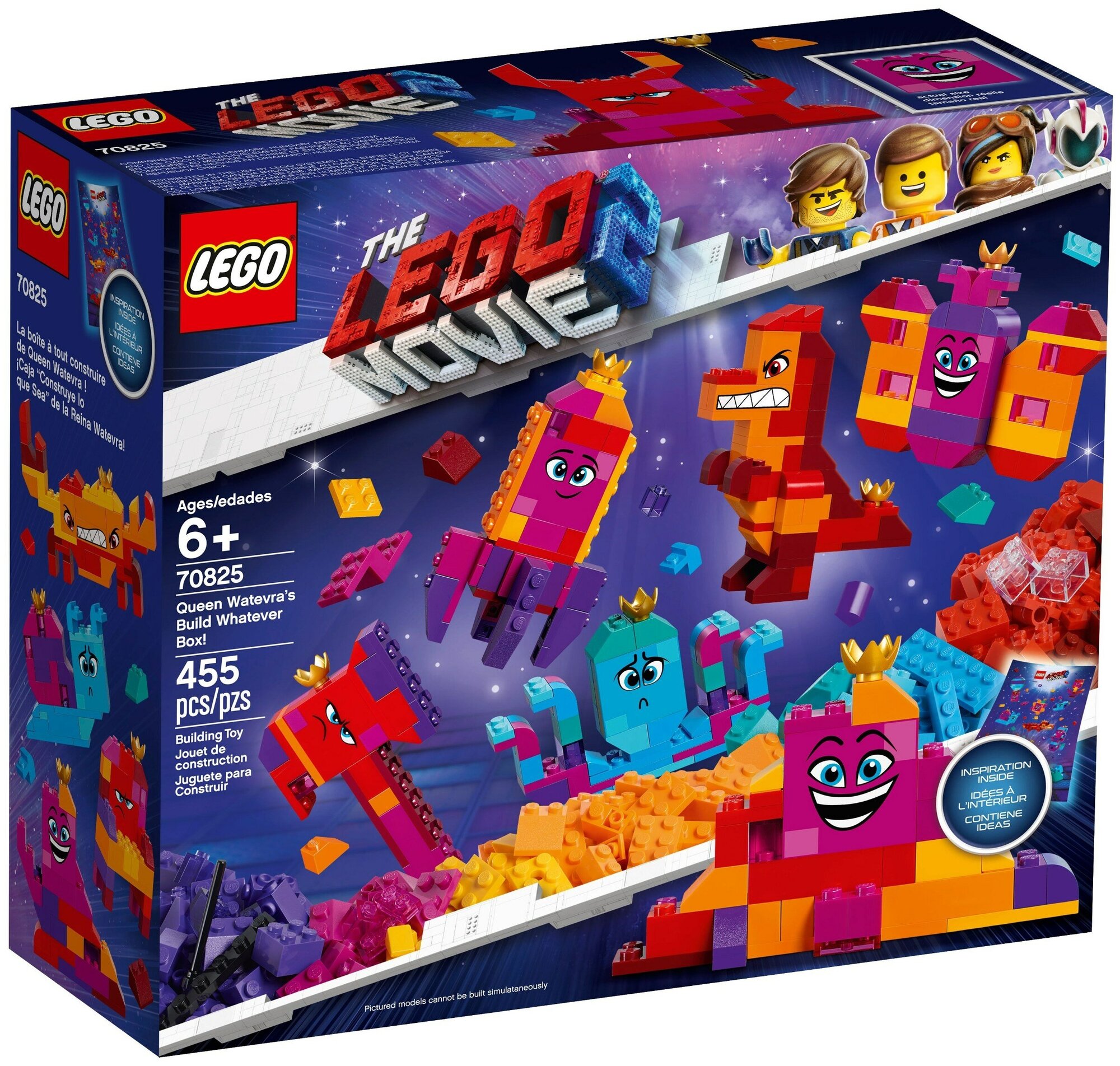 Конструктор LEGO The LEGO Movie 70825 Шкатулка королевы Многолики «Собери что хочешь», 455 дет.