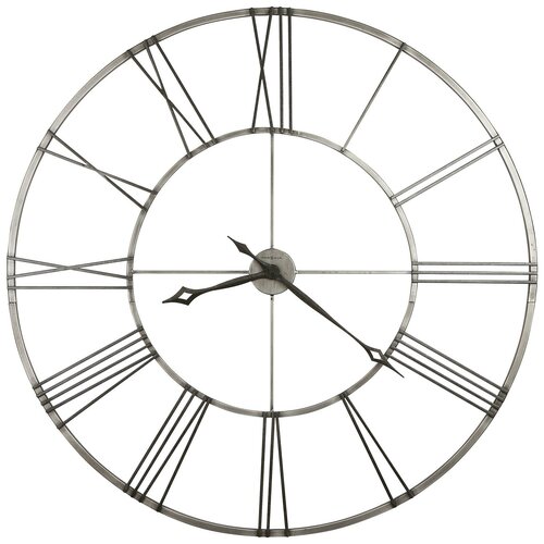Часы настенные кварцевые Howard Miller Stockton серебристый 124 см