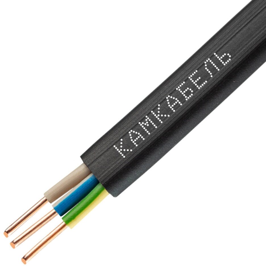 Электрический кабель Камкабель ВВГ-Пнг(А)-LS 3 х 1,5 кв.мм, 100 м - фотография № 3