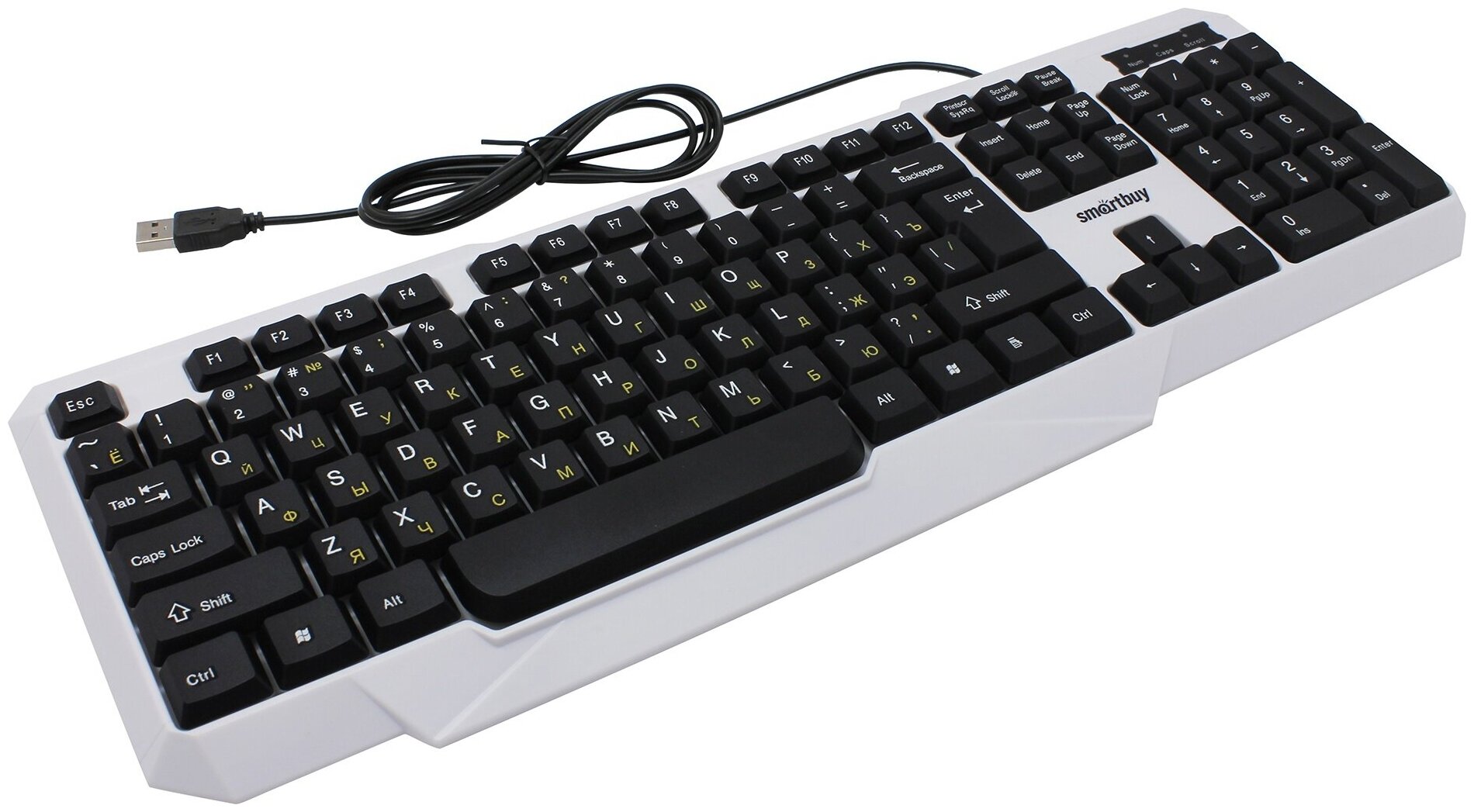 Клавиатура SmartBuy ONE 333 Black-White USB