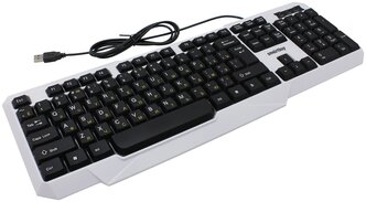 Клавиатура проводная с подсветкой Smartbuy ONE 333 USB бело-черная (SBK-333U-WK)