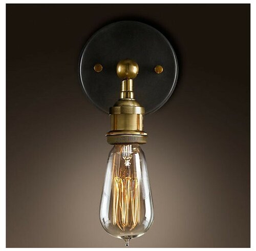 Настенный светильник De Lamp 20th c. Factory Filament Bare Bulb, E27, 60 Вт