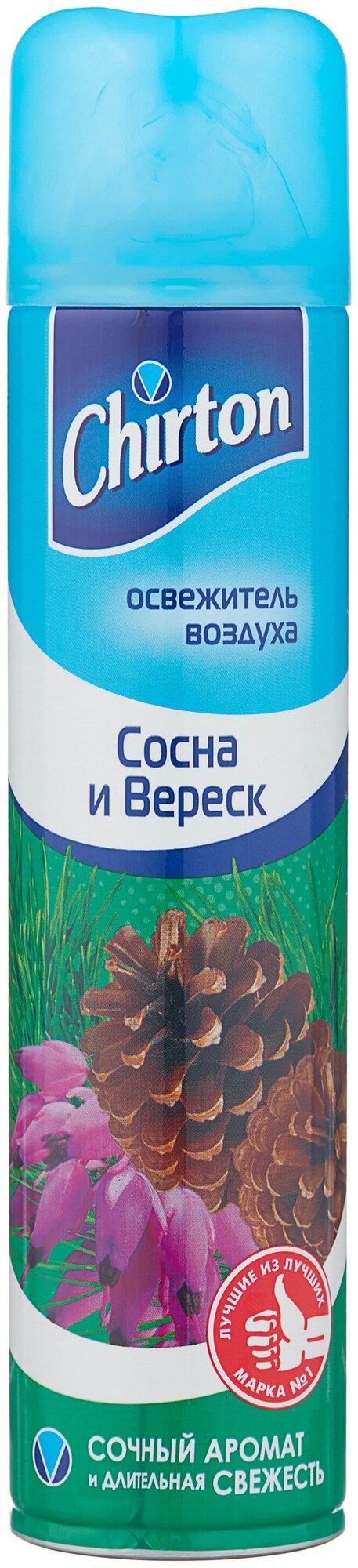 Освежитель воздуха Chirton "Сосна и Вереск" для дома, туалета и ванны, 300 мл