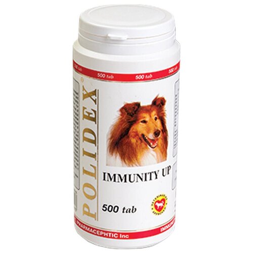 Витамины Polidex Immunity Up для собак , 500 таб. витамины polidex super wool plus для собак 500 таб