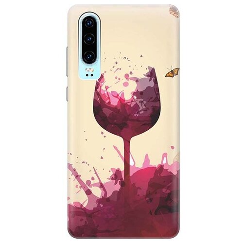 Чехол - накладка ArtColor для Huawei P30 с принтом Летнее вино чехол накладка artcolor для huawei p30 pro с принтом штопор и вино