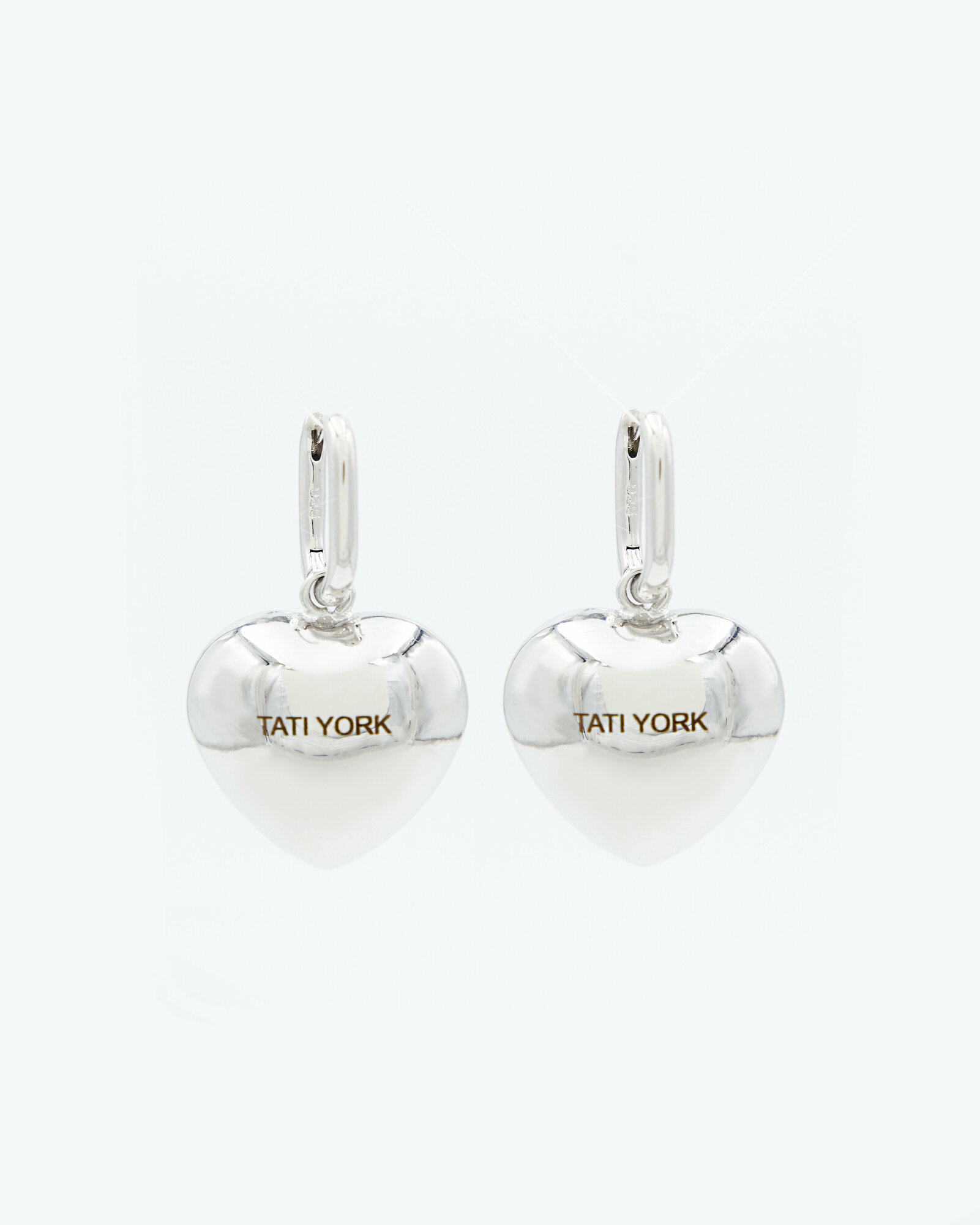 Серьги TATI YORK Silver heart