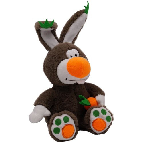 фото Кролик топ в бежевом шарфе 18/30 см, 0795018-53 символ года 2023 unaky soft toy